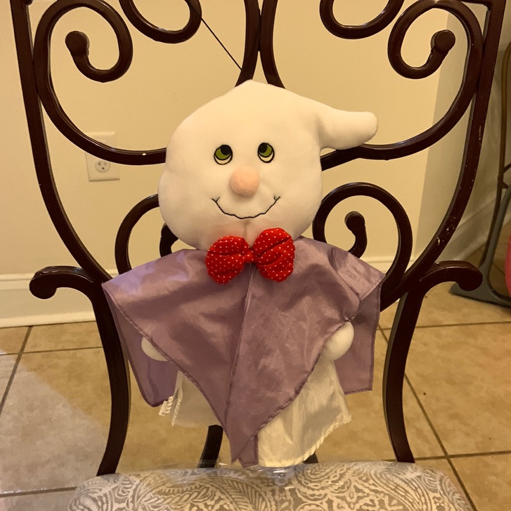 Vintage‎ ghost decoration and hand puppet. Ganz Heavenly Angel. Halloween 1998